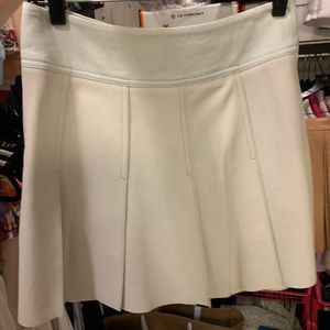 Vince real leather skirt cream